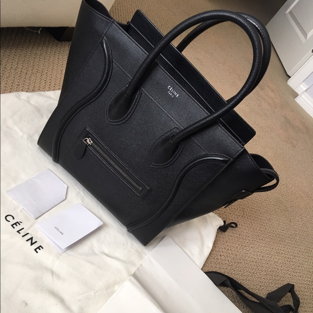 Celine black mini luggage tote - Picture 1 of 6