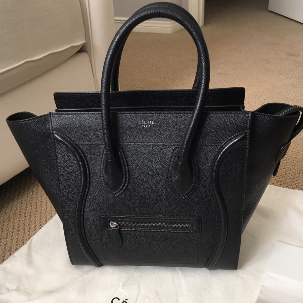 Celine black mini luggage tote - Picture 2 of 6