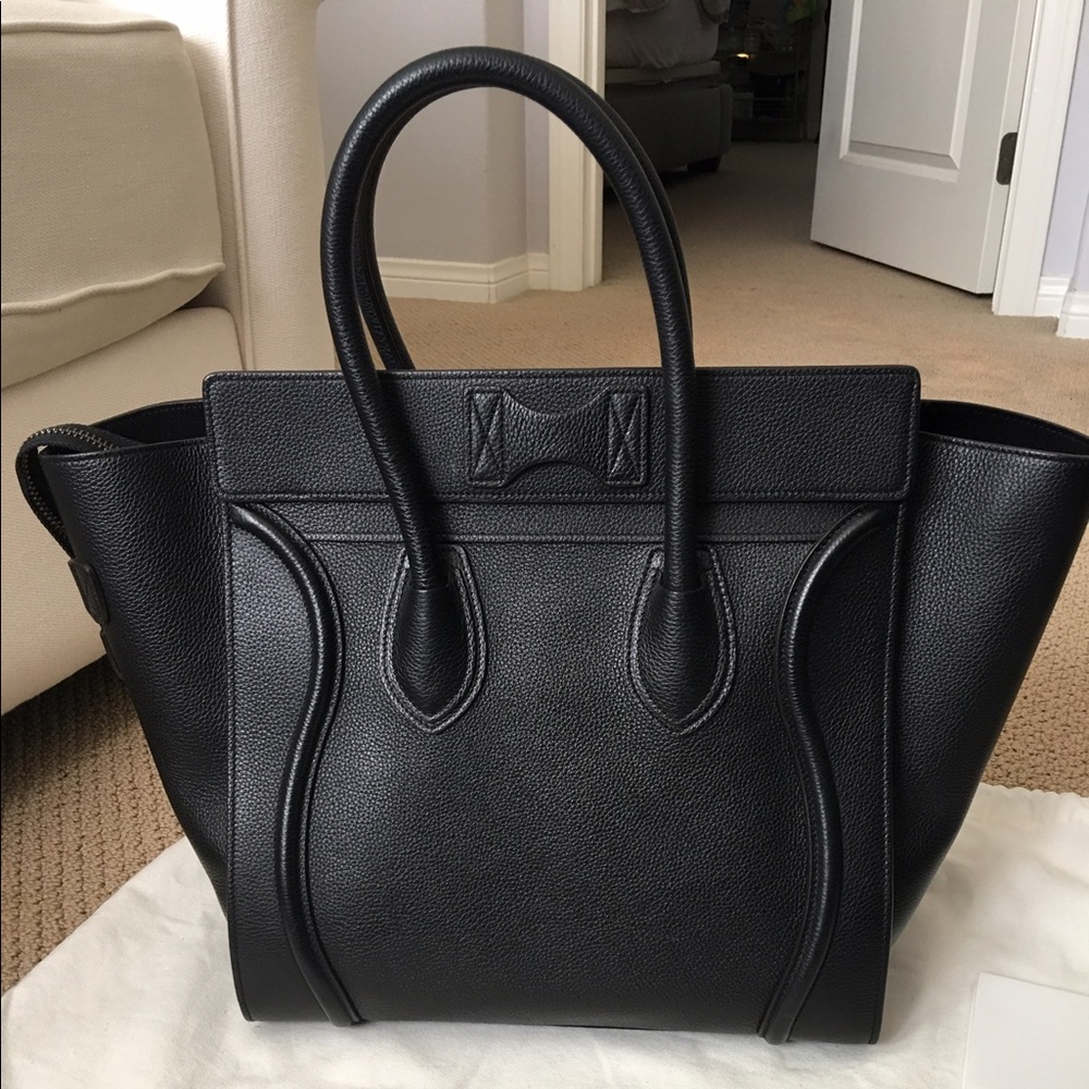 Celine black mini luggage tote - Picture 3 of 6