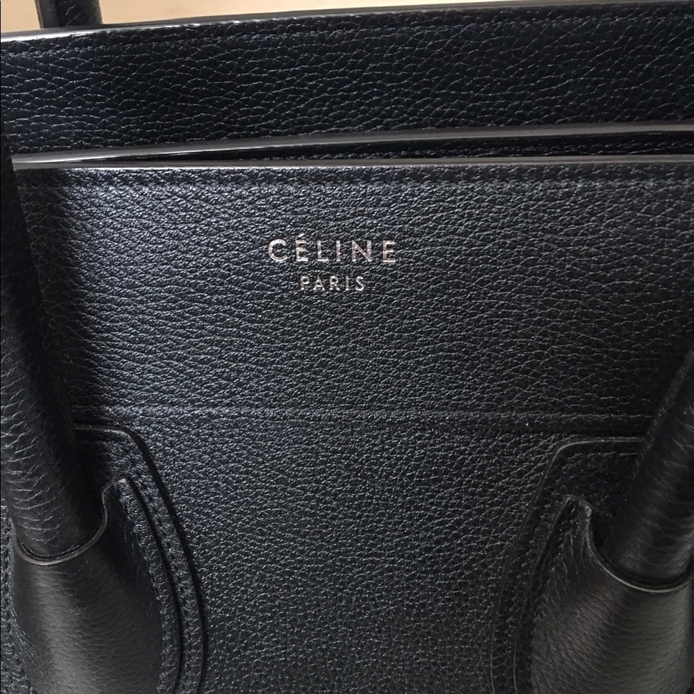 Celine black mini luggage tote - Picture 4 of 6