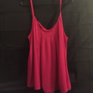 Torrid Size 1 Hot pink chiffon tank