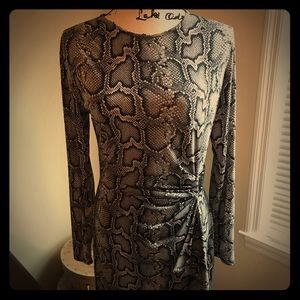Michael Kors Snake Print Dress-Size M-GUC