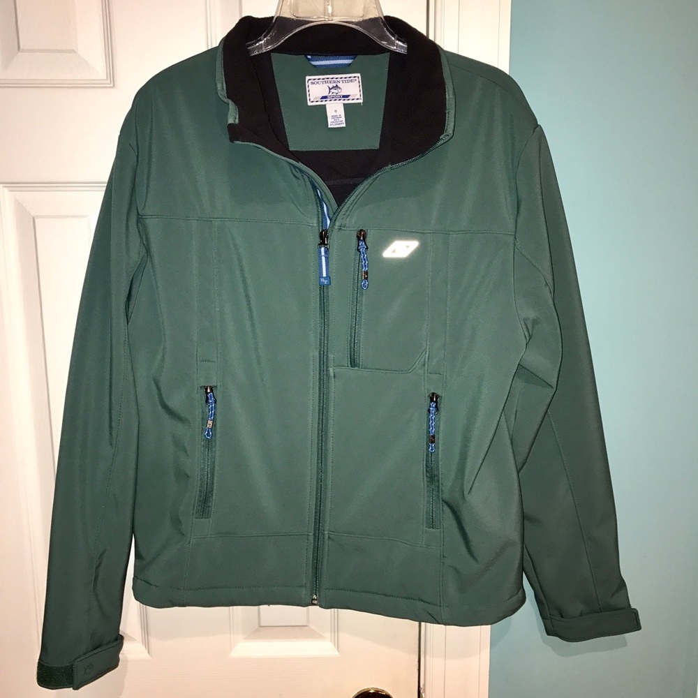 🐟SOUTHERN TIDE🐟 Green Softshell Jacket- Like New