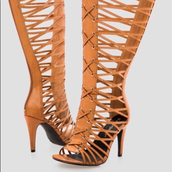 Ashley Stewart Cognac Gladiator sandals 11W - Picture 2 of 8