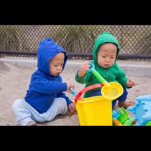 Primary 3-6 month hoodies EUC