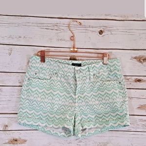 Gap Mint Chevron Print Shorts