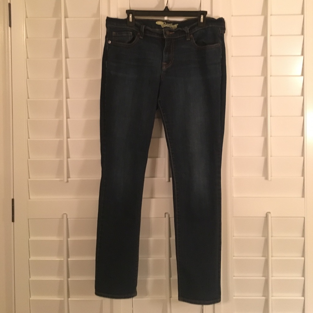 Old Navy Dark Wash Sweetheart Jeans // Size 12