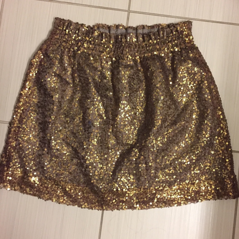 NWOT J Crew 8 skirt gold