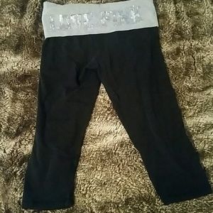 Love pink Capri length yoga pants