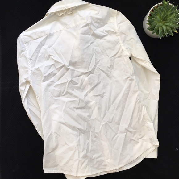 Banana Republic Ruffle Front Button-Down - Small - Picture 4 of 6