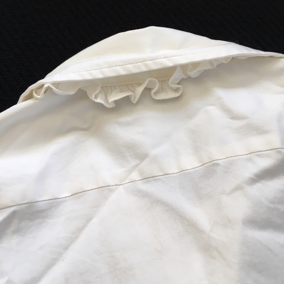 Banana Republic Ruffle Front Button-Down - Small - Picture 5 of 6