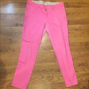Hot pink Roxy pants.