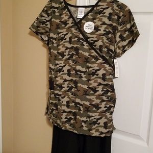 Camo Ladies Scrub Set