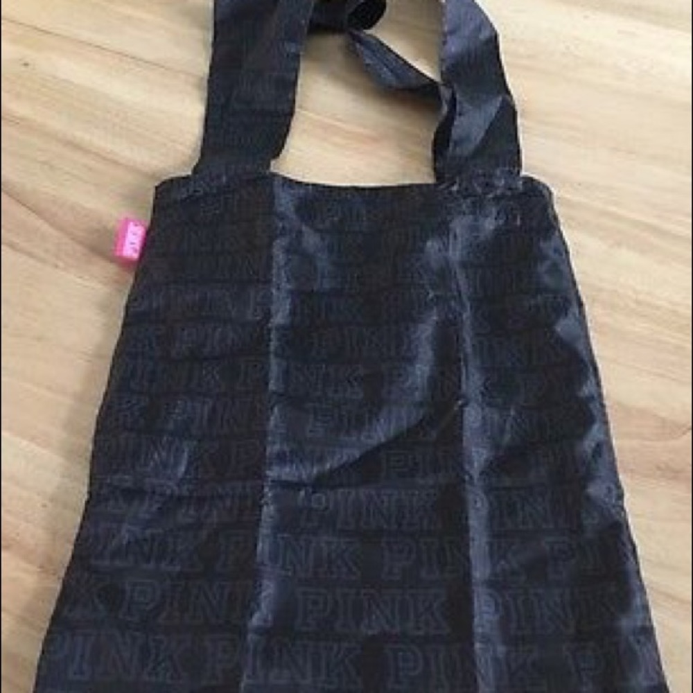 Black Nylon Packable Tote