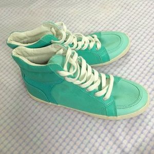 H&M Mint Green High Top Sneakers