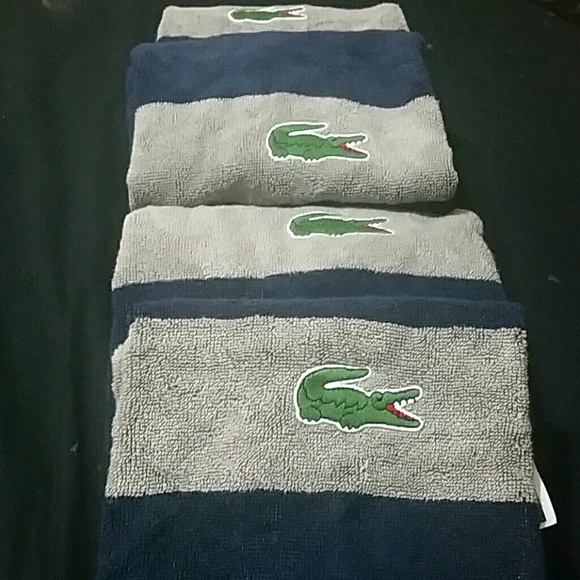 17 off Lacoste Other 4 NEW AUTHENTIC LACOSTE HAND TOWELS from Rdl&tj