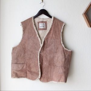 Steer Brand Leather/Alpaca Wool Vest