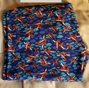 Lularoe TC Airplane leggings NWOT