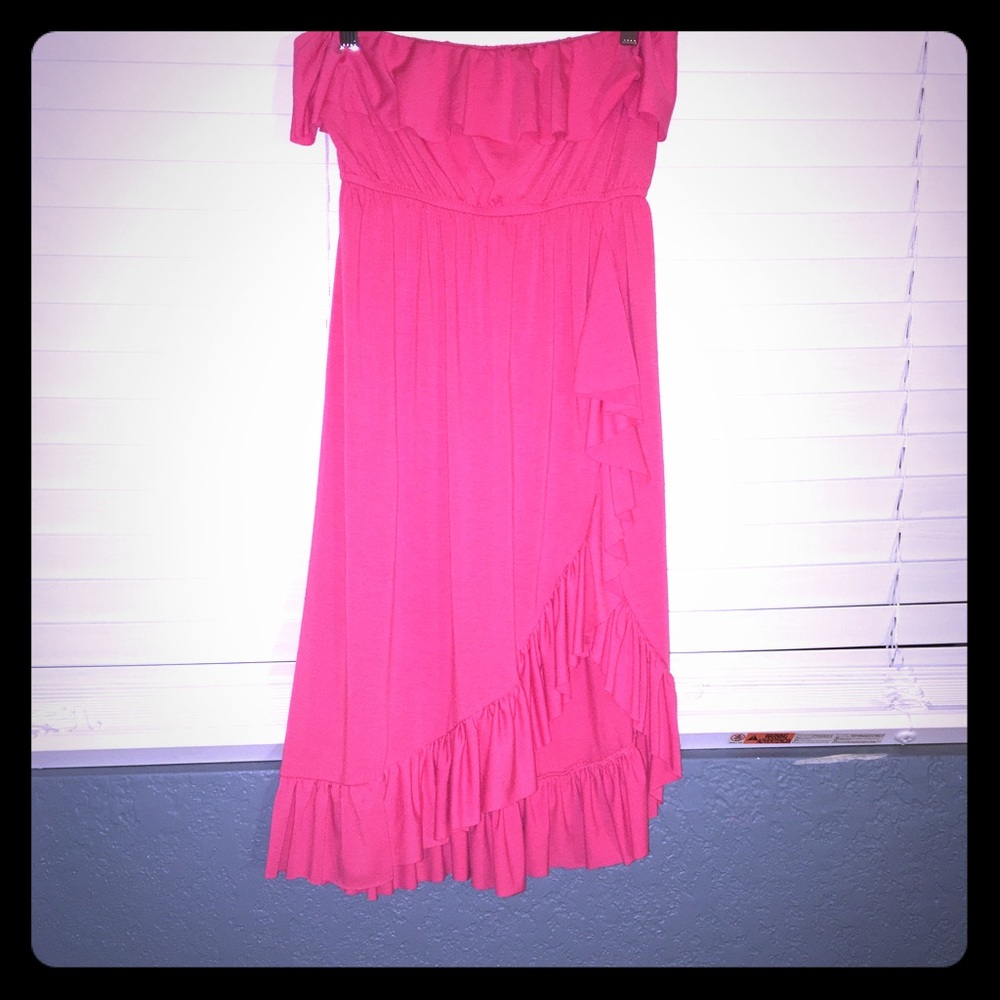 Peach Tube Top Dress