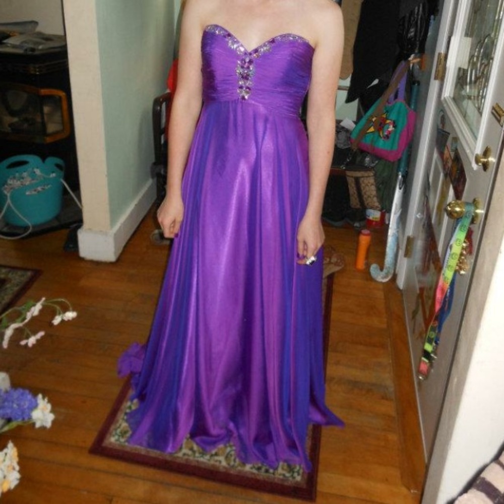 Purple Prom Dress - Picture 2 of 8