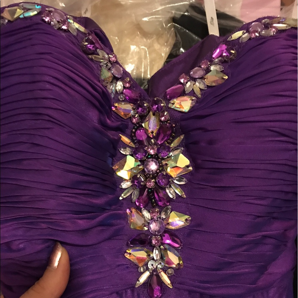 Purple Prom Dress - Picture 3 of 8