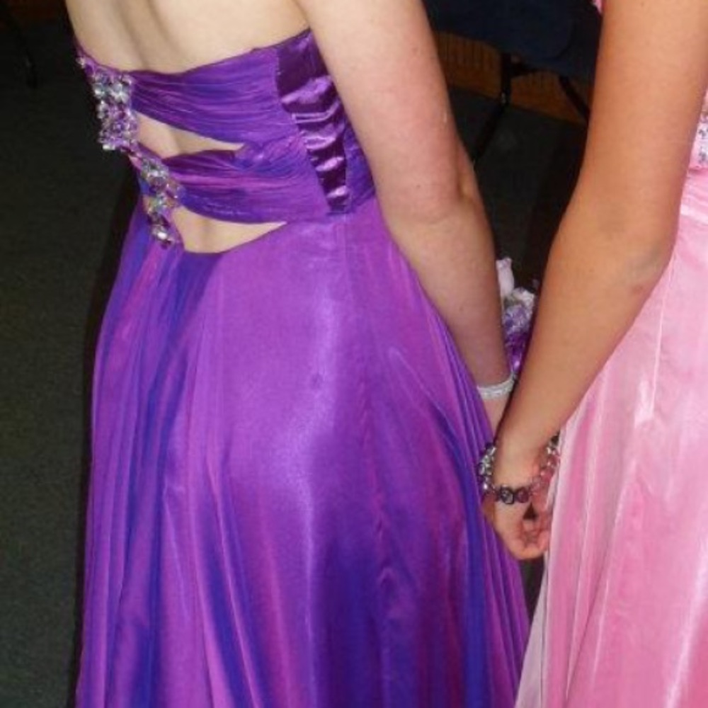 Purple Prom Dress - Picture 5 of 8