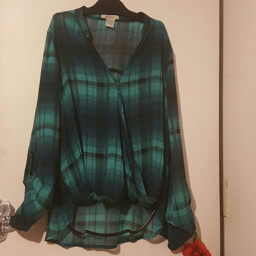 Plaid blouse