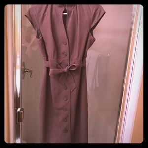 Calvin Klein Brown Button Down Shirt Dress