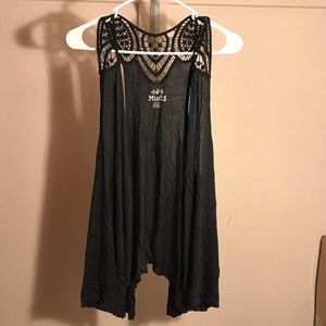 Mudd Black Sleeveless Vest