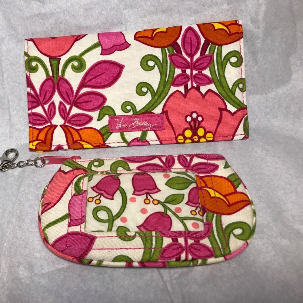 Authentic Vera Bradley coin & checkbook holder