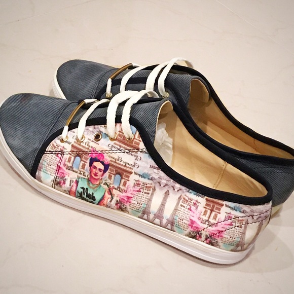Cielito Lindo Shoes New Frida Kahlo Tennis Shoes