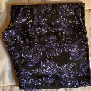 NWOT Lularoe purple fish leggings TC