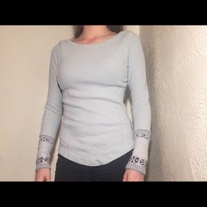 Free People light blue thermal