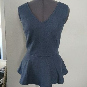 Banana Republic dark blue wool top size 8