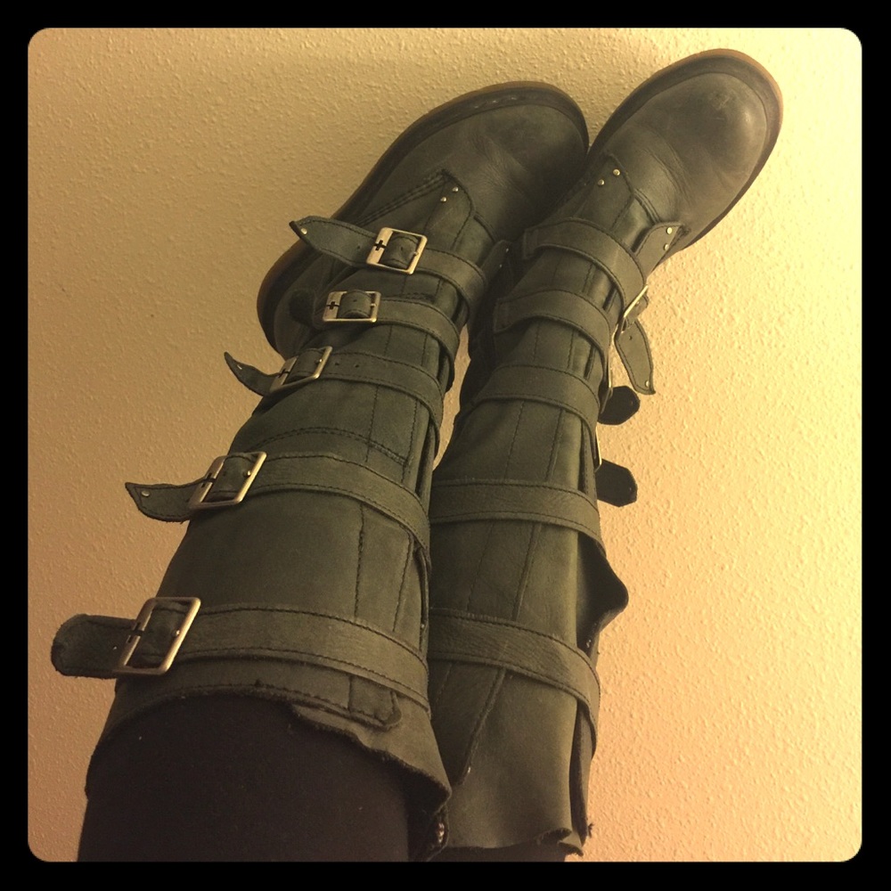 Doc Martens with Air Wair bouncing soles. Size 5.