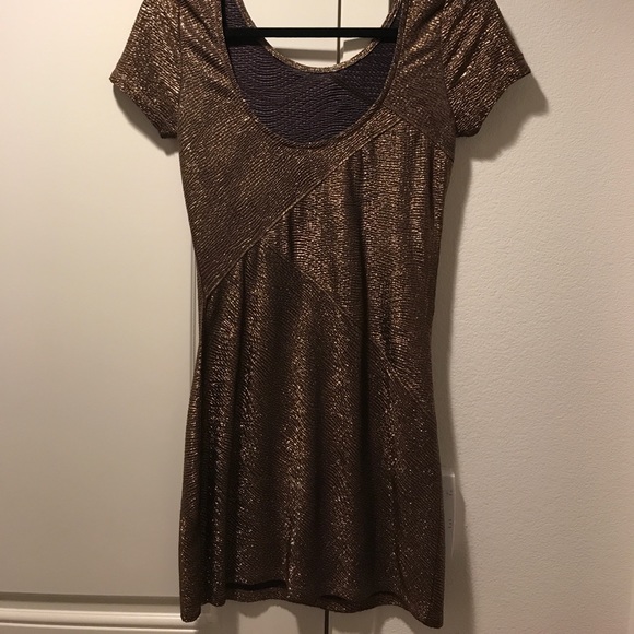 Free People Gold Dress - Picture 2 of 2