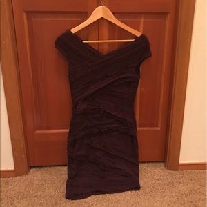 Dark Purple Bandage Dress