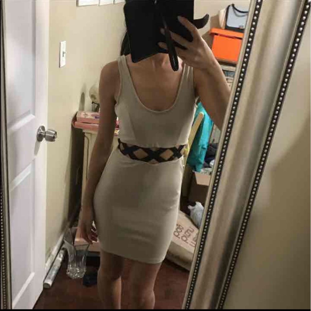 Lulus tan dress Sz Small