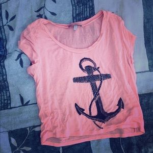 Anchor crop top