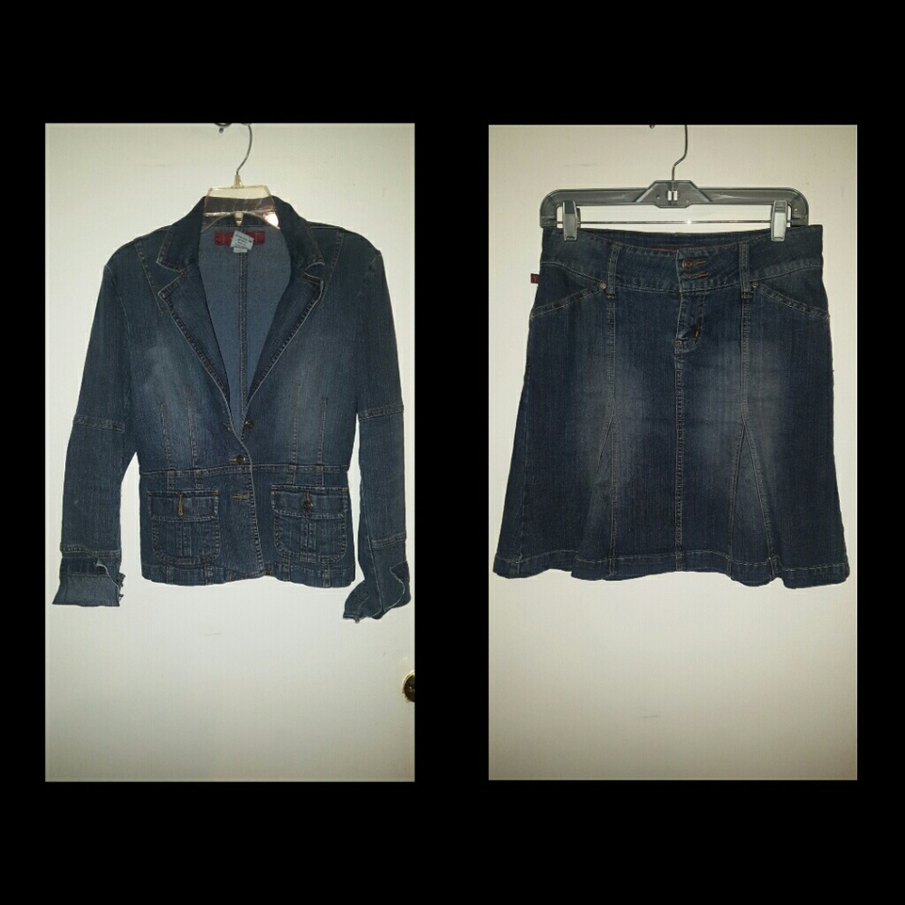 Denim Skirt set