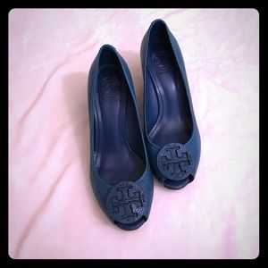 Tory Burch Wedge Fish Mouth Heels