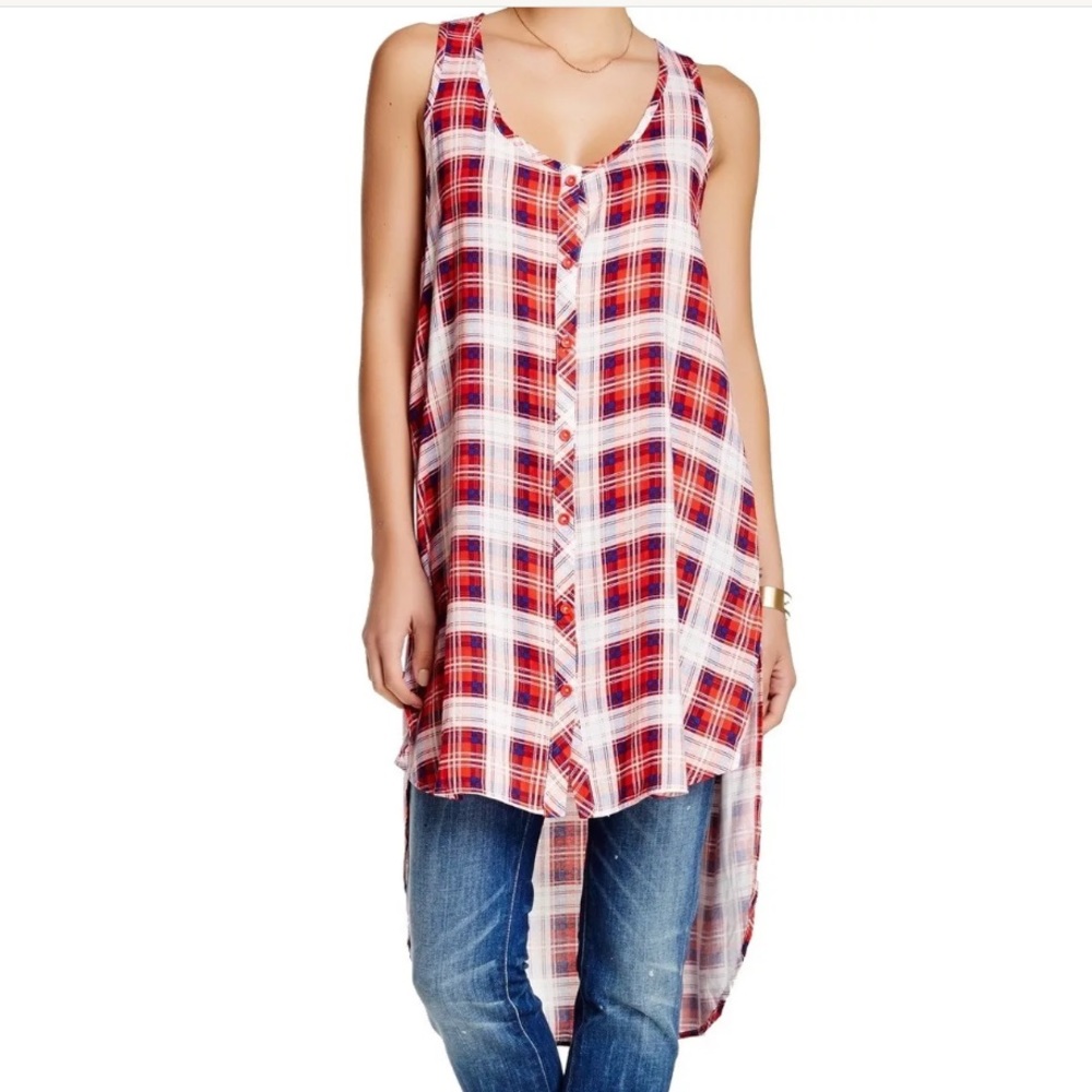 Painted threads plaid dress Sz XS