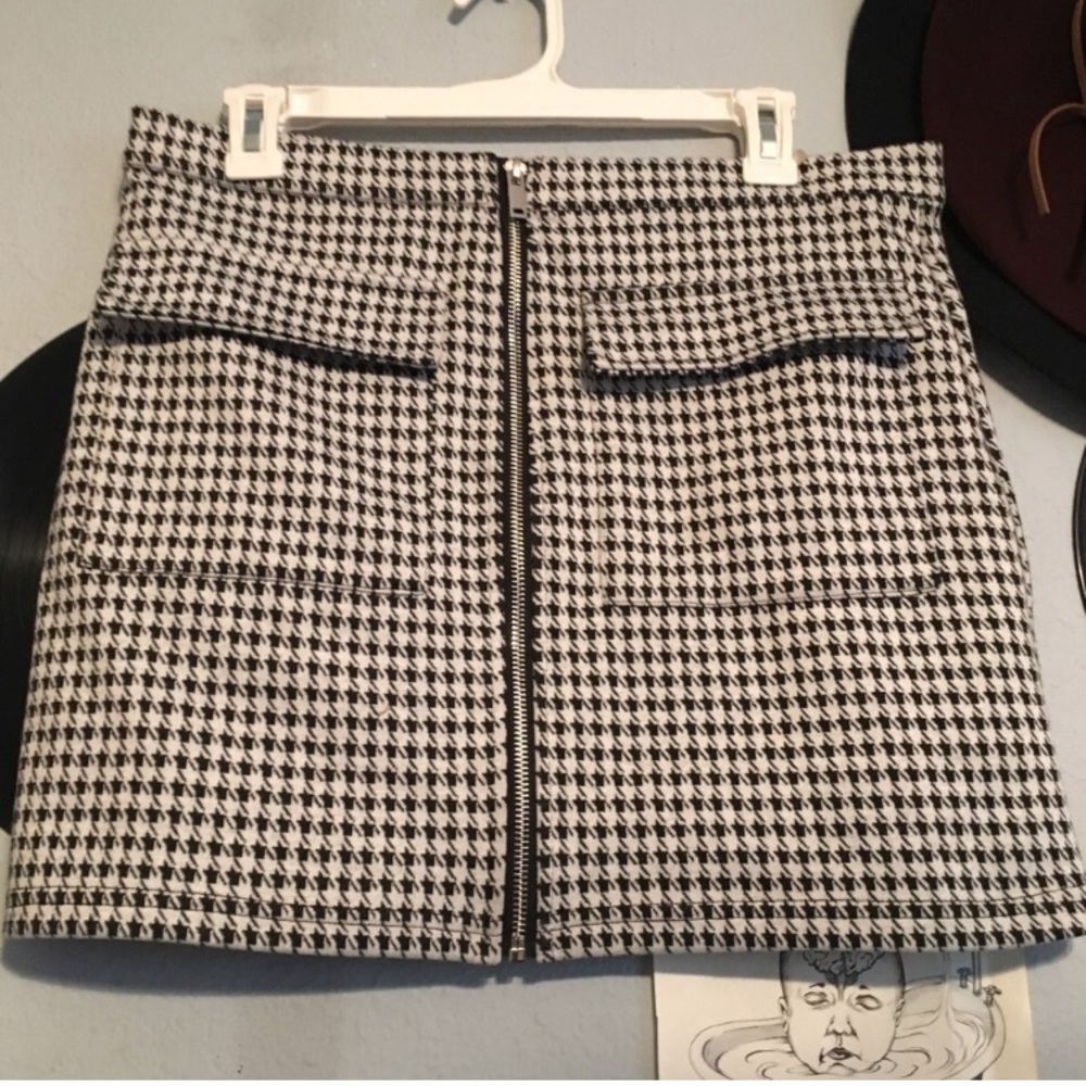 Mod plaid mini skirt!!