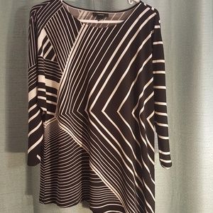 Black and White Alfani Top