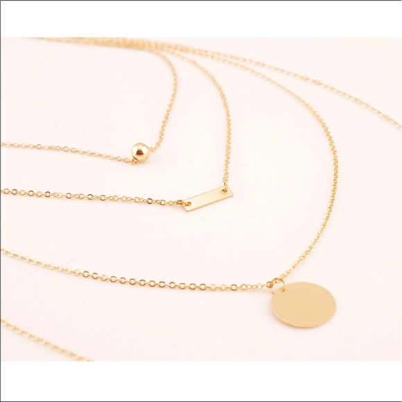 Dainty Gold Layered Necklace - Picture 2 of 4