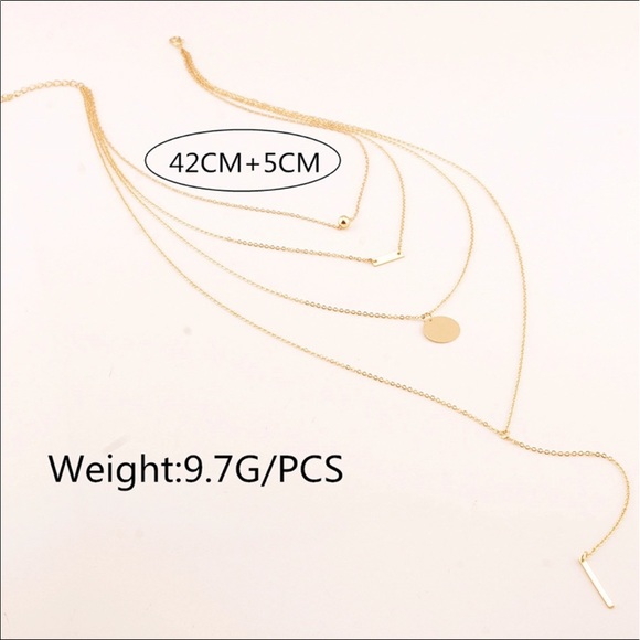 Dainty Gold Layered Necklace - Picture 4 of 4