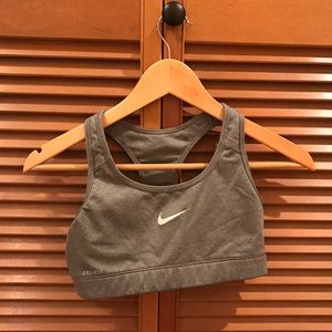 Grey Nike Sports bra