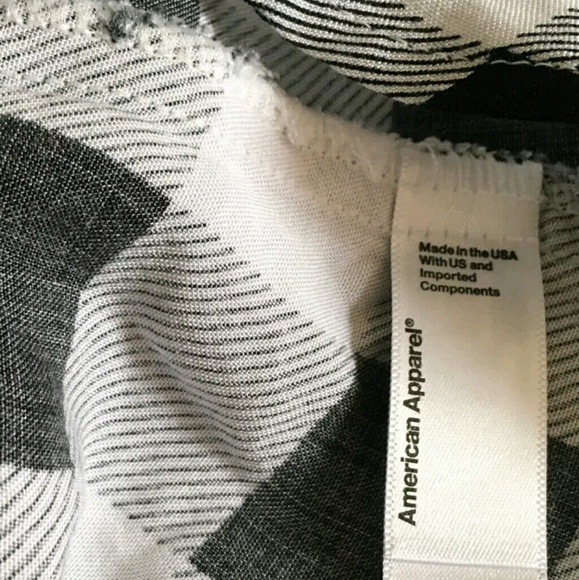 American Apparel Ryan Chellis Maddie Buffalo Check Crop Top - Picture 4 of 4