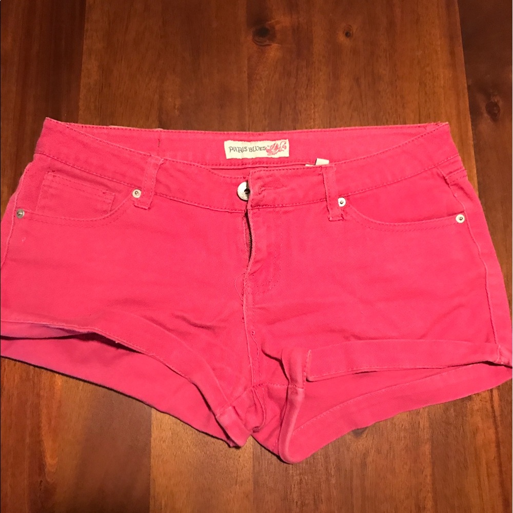 Paris Blues fun red denim shorts