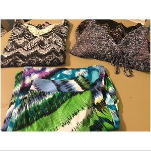 2 shirts and dressy pants size xlarge